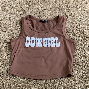 Cowgirl crop top size small